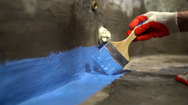 Commercial Waterproofing project at a Bellmore, NY business property by SJ Waterproofing Pros